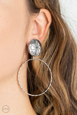 Earrings Rural Renewal - Silver Clip On W1