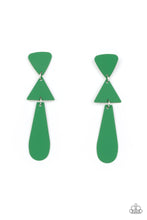 Load image into Gallery viewer, Earrings Retro Redux - Green E459