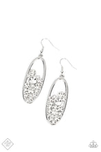 Load image into Gallery viewer, Earrings Prismatic Poker Face - White E2322