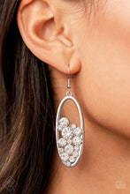Load image into Gallery viewer, Earrings Prismatic Poker Face - White E2322