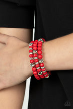 Load image into Gallery viewer, Bracelets Vibrant Verve - Red B241