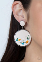 Load image into Gallery viewer, Earrings Embroidered Gardens - Multi E532