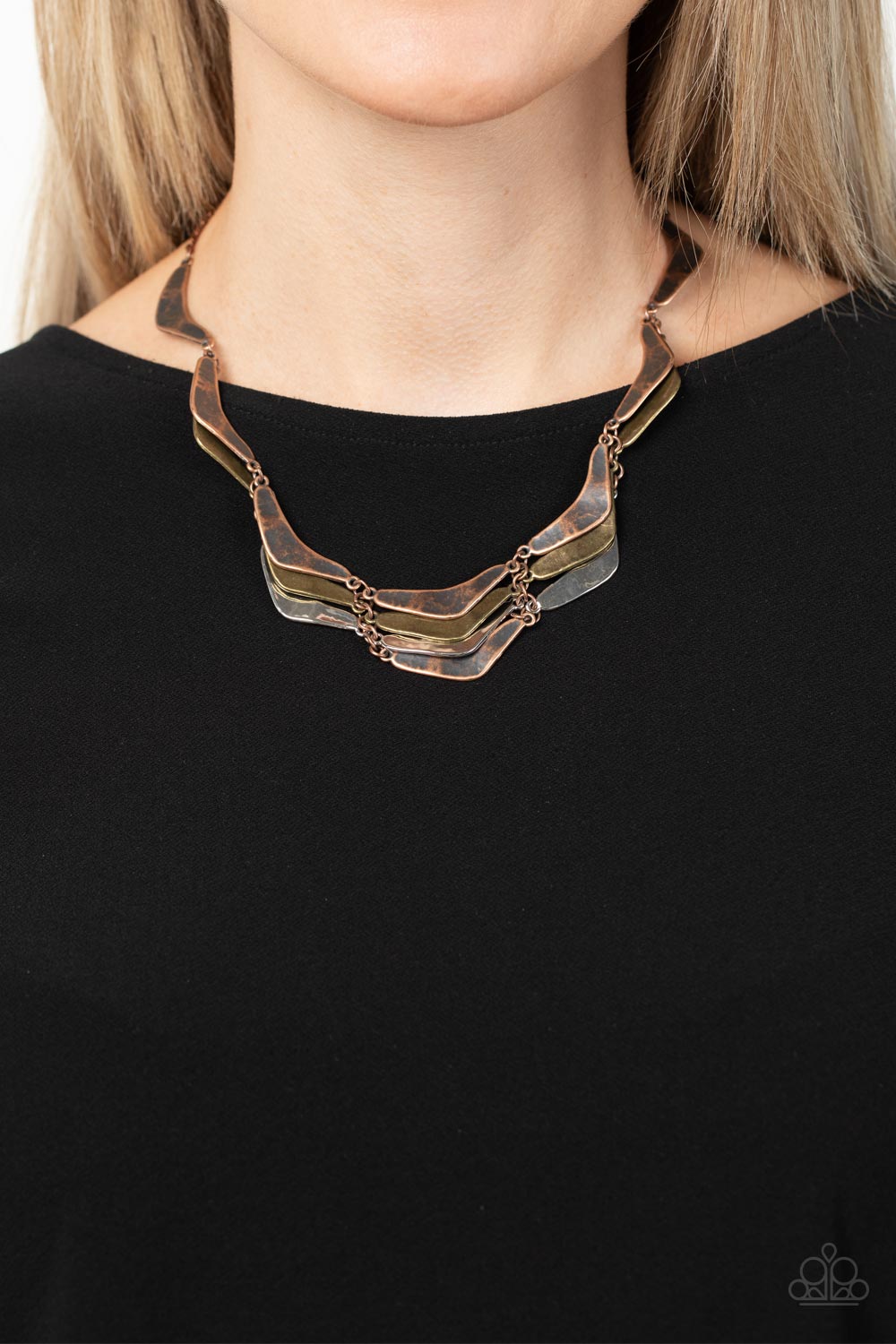 Necklace Mixed Metal Mecca - Copper N2088