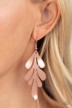 Load image into Gallery viewer, Earrings A FROND Farewell - Copper E2409