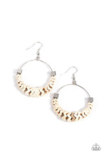 Load image into Gallery viewer, Earrings Capriciously Crimped - White