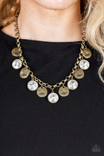 Load image into Gallery viewer, Necklace Spot On Sparkle - Brass N398