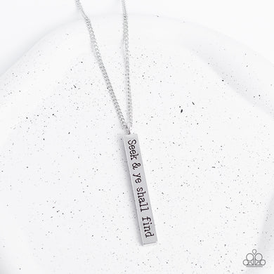 Necklaces Matt 7:7 - Silver Inspirational N2324
