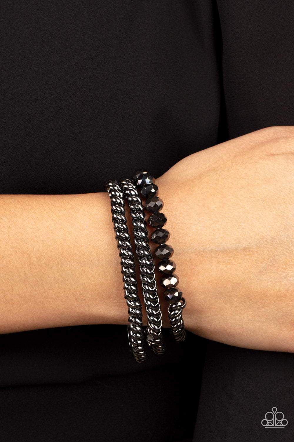 Bracelets Gutsy and Glitzy - Black B2165