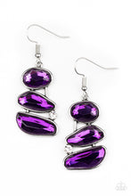 Load image into Gallery viewer, Earrings Gem Galaxy - Purple E2492