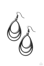Load image into Gallery viewer, Earrings Trendy TIER-Drops - Black E2378