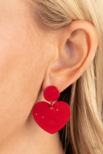 Load image into Gallery viewer, Earrings Just a Little Crush - Red VDAY V136
