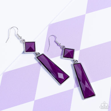 Earrings Hollywood Harmony - Purple E501