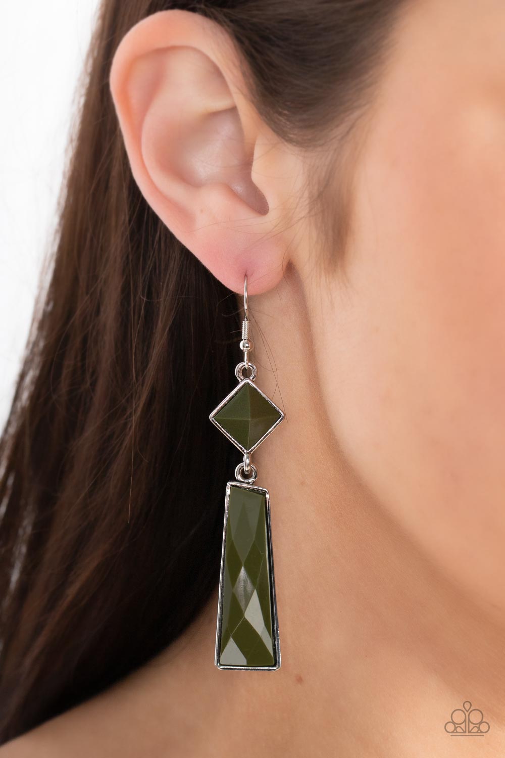 Earrings Hollywood-Harmony-Green E370
