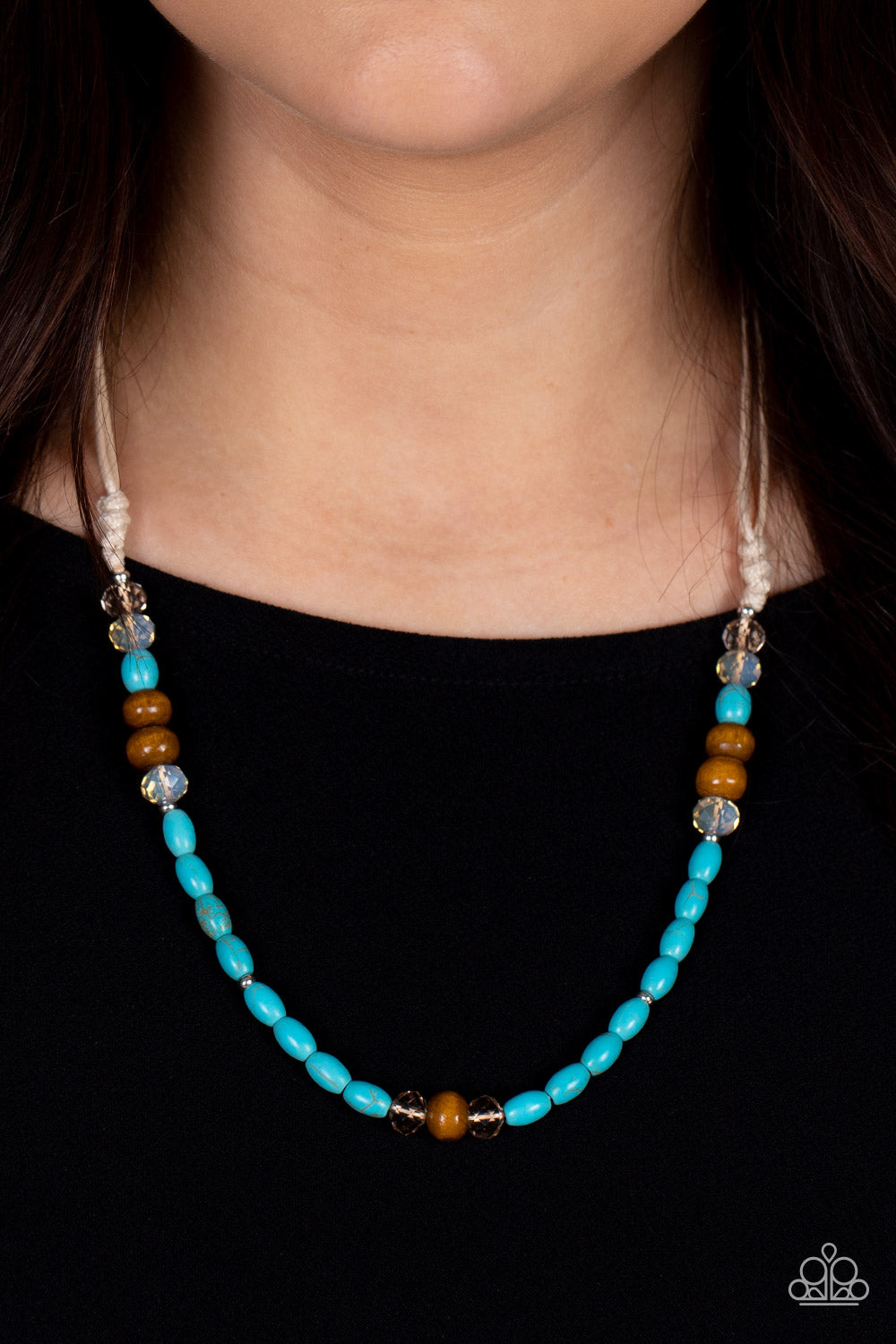 Necklace Groundbreaking Glamour - Blue
