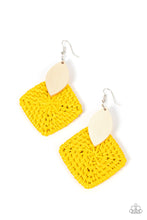 Load image into Gallery viewer, Earrings Sabbatical WEAVE - Yellow E2396