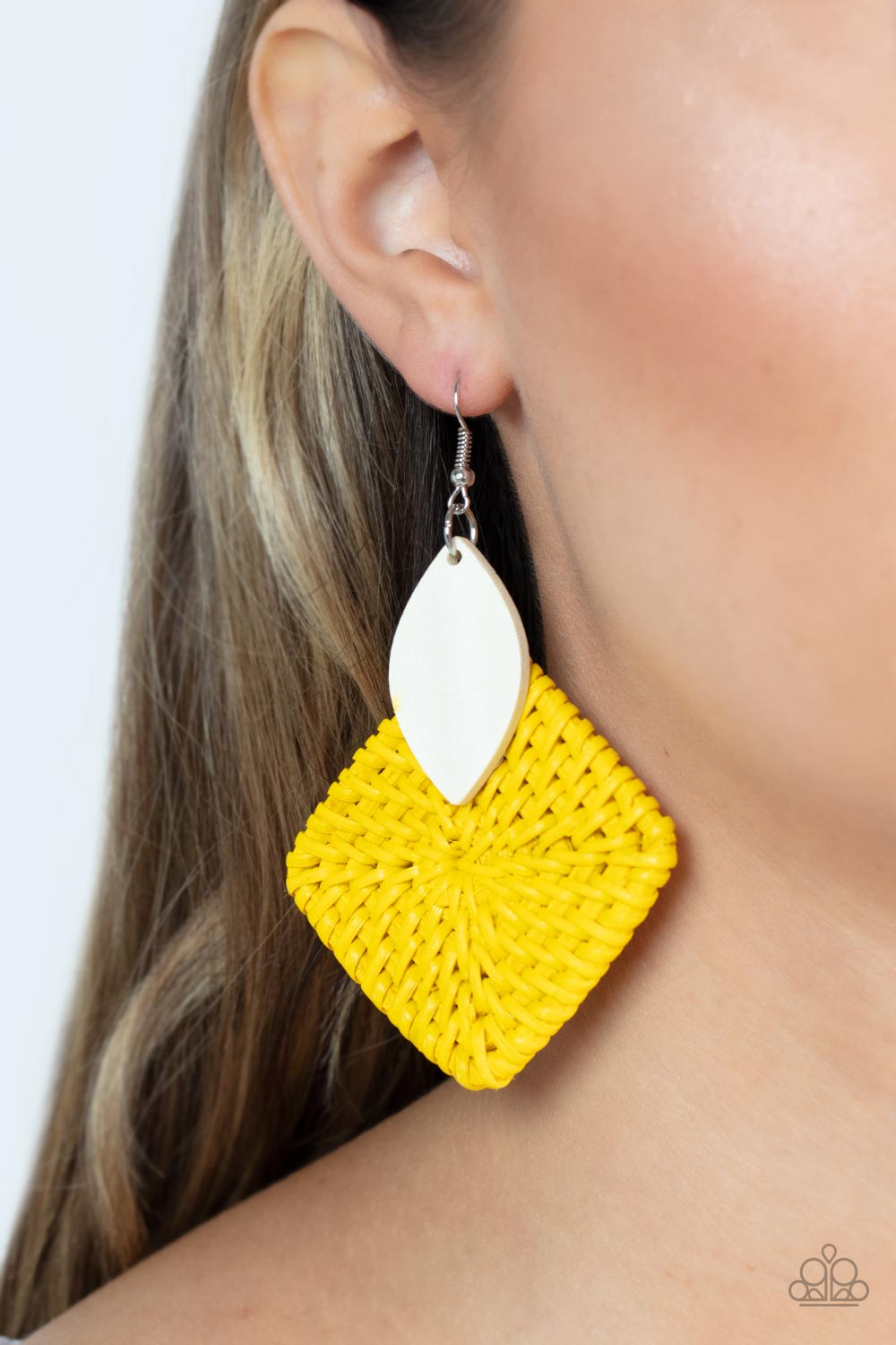 Earrings Sabbatical WEAVE - Yellow E2396
