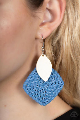 Earrings Sabbatical WEAVE - Blue E2499