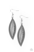 Load image into Gallery viewer, Earrings Leather Lagoon - Silver E036