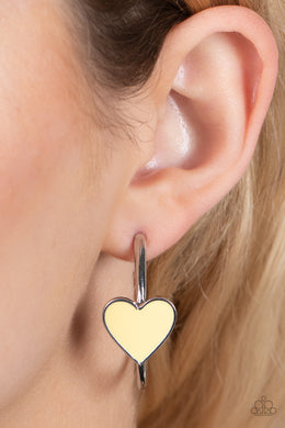 Earrings Kiss Up - Yellow VDAY V146