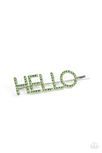 Hello There - Green ♥ Hair Clip FINAL