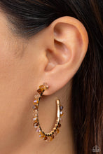 Load image into Gallery viewer, Earrings Halo Hustle - Brown Gold E431