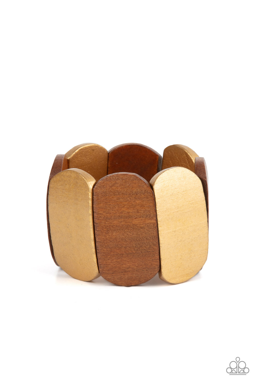 Bracelets Natural Nirvana - Gold Wood B2184