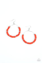 Load image into Gallery viewer, Earrings Loudly Layered - Red E2354