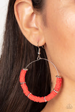 Load image into Gallery viewer, Earrings Loudly Layered - Red E2354