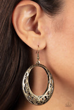 Load image into Gallery viewer, Earrings Gardenista Grandeur - Brass E177