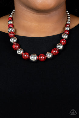 Necklace Stone Age Adventurer - Red N2097