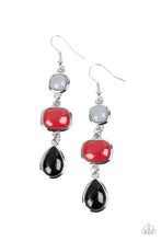 Load image into Gallery viewer, Earrings Fashion Frolic - Multi Red &amp; Black E463