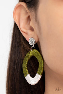 Earrings Thats a WRAPAROUND - Green E458