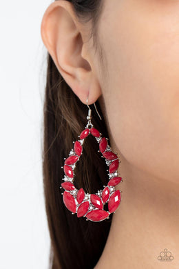 Earrings Tenacious Treasure - Red E2267