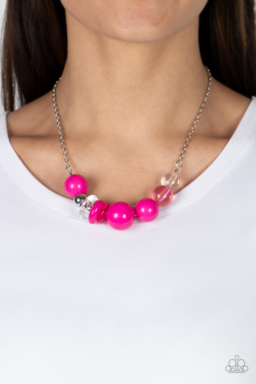 Necklaces Bauble Bonanza - Pink N2151