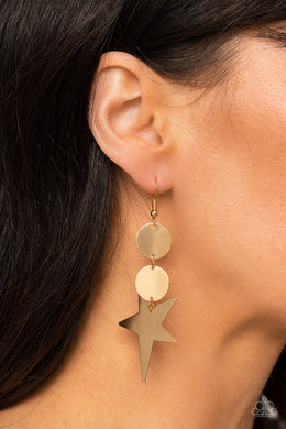 Earrings Star Bizarre - Gold E255