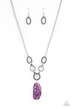 Load image into Gallery viewer, Necklace Mystical Mineral - Purple N2096