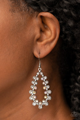 Earrings Its About to GLOW Down - White E421