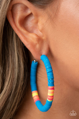 Earrings Colorfully Contagious - Blue E2365