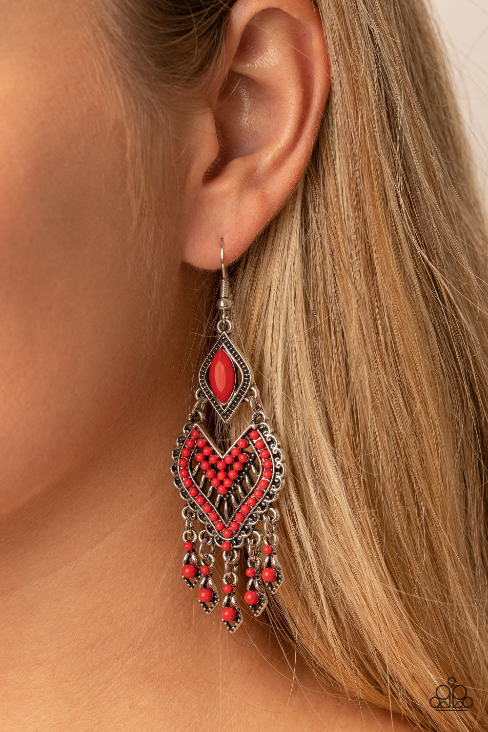 Earrings Dearly Debonair - Red E2397