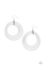 Load image into Gallery viewer, Earrings Colorfully Circulating - White E2484
