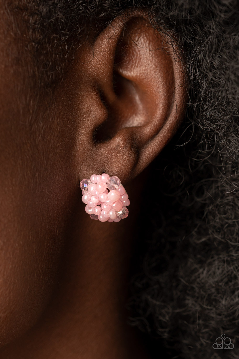 Earrings Bunches of Bubbly - Pink POST E2376