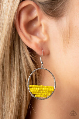 Earrings Head-Over-Horizons - Yellow E381