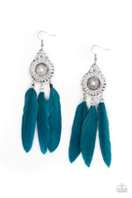 Load image into Gallery viewer, Earrings Pretty in PLUMES - Blue E2474