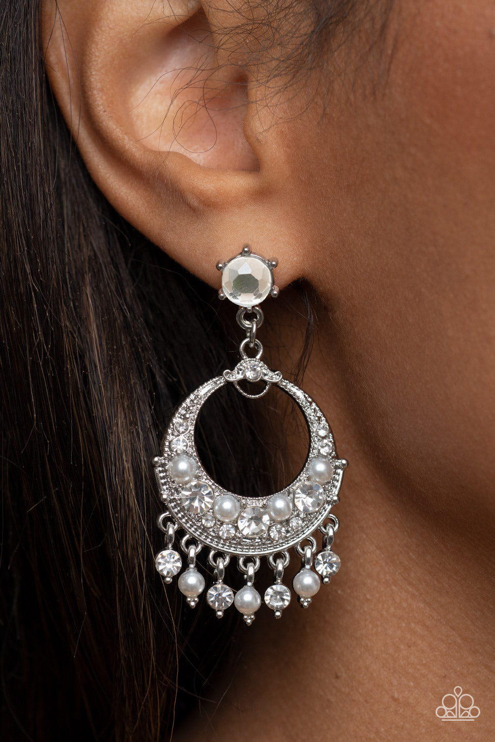 Earrings Marrakesh Request - White E417 PEARL