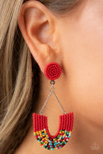 Load image into Gallery viewer, Earrings Make it RAINBOW - Red E2444