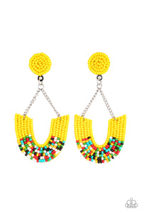 Earrings Make it RAINBOW - Yellow E2444