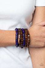 Load image into Gallery viewer, Bracelets Fiji Fiesta - Purple B2063