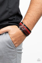 Load image into Gallery viewer, Urban Bracelet Punk Rocker Road - Red w33