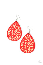 Load image into Gallery viewer, Earrings Suburban Jungle - Red E367