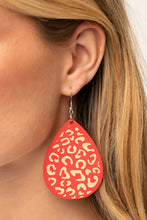 Load image into Gallery viewer, Earrings Suburban Jungle - Red E367